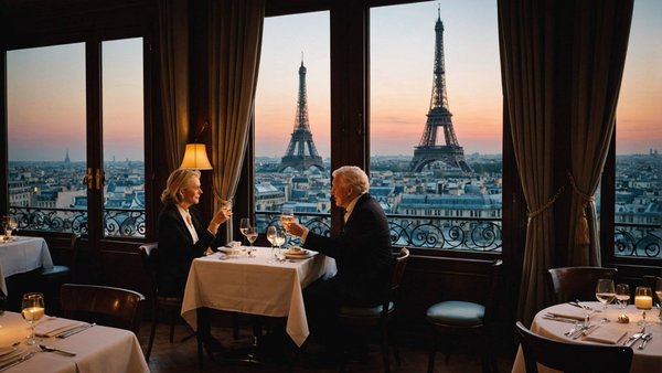Dîner romantique au restaurant avec vue paris : madame brasserie